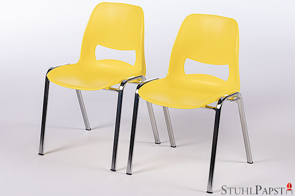 Opera günstige & robuste Kunststoff Stuhl Stühle maisgelb stapelbar der Möbelpapst GmbH Stuhlgrosshandel Stuhlpapst