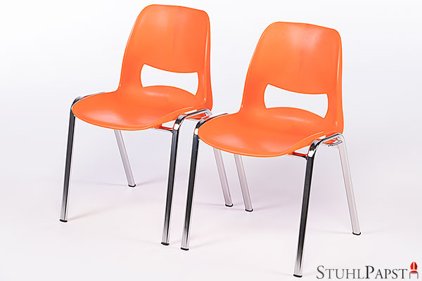 Opera günstige & robuste Kunststoff Stuhl Stühle orange günstig stapelbar der Möbelpapst GmbH Stuhlgrosshandel Stuhlpapst
