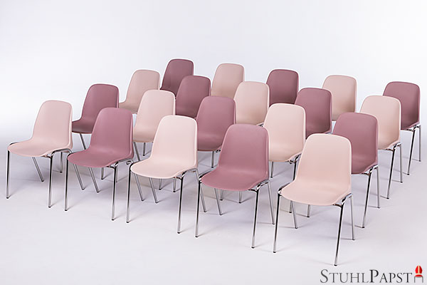 Stapelbare Bunte Pastellfarben Aula Kantinen Stühle Eventstühle Kunststoffstühle günstig