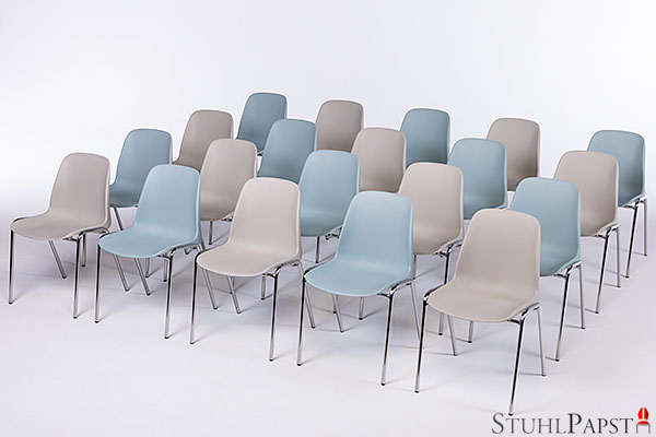 Stapelbare Bunte Pastellfarben Kantinenstühle Stühle Stapelstühle aus Kunststoff Kunststoffstühle günstig