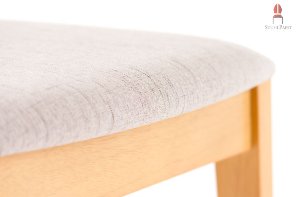 Der robuste Polsterstuhl zeichnet sich durch Stabilität des Rahmes und Bequemlichkeit der Sitzfläche aus