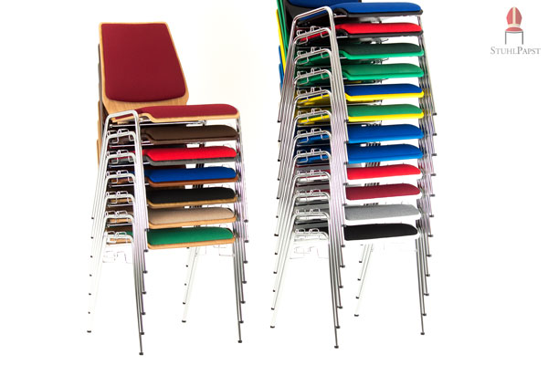 Die Stapelbarkeit des Twi.n deLux ist enorm und trotzdem schonend für das Polster