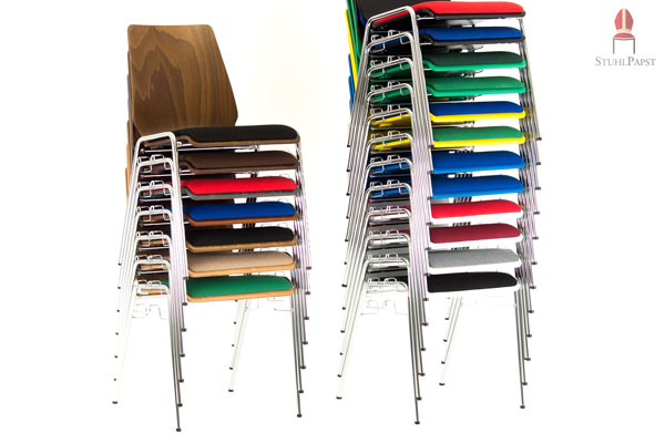 Sowohl die hohe Stapelbarkeit, als auch die farbliche Vielfalt zeichnen das Modell Twi.n aus