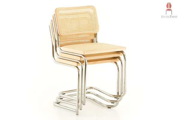 Bei diesem Freischwingermodell handelt es sich zusätzlich um einen Stapelstuhl