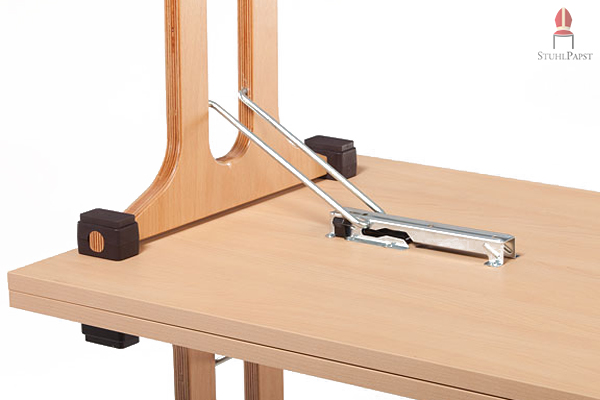 Hier sehen Sie den Klappmechanismus des Com.fort deLux