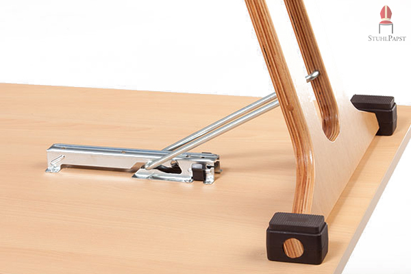 Trotz der einfachen Handhabung sorgt der Mechanismus für höchste Stabilität