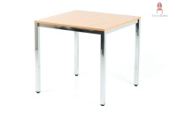 Unser elegantes Holztischmodell Duk.as mit quadratischer Tischplatte