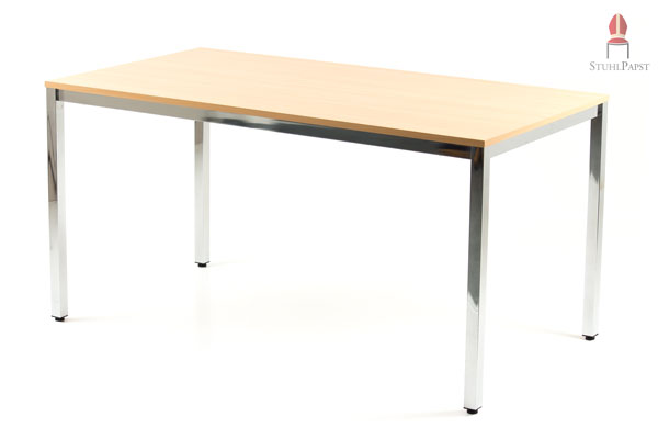 Unser elegantes Holztischmodell Duk.as mit rechteckiger Tischplatte