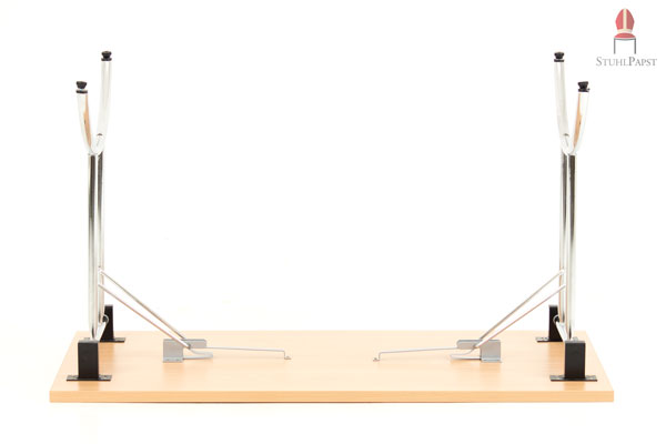 Der Klappmechanismus ist trotz seiner simplen Handhabung äußerst stabil