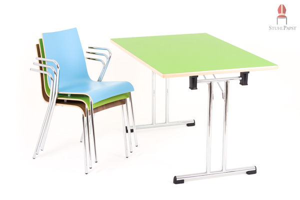 Große Auswahl an Farben der strapazierfähigen HPL Oberfläche