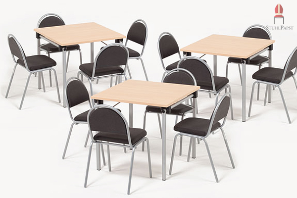 Der Tisch Obj.ekt qualifiziert sich für verschiedenste Einsätze, wie zum Beispiel als Mobiliar in Cafes