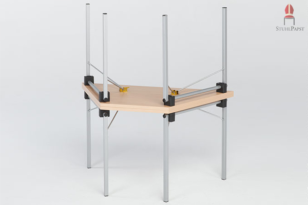 Der Klappmechanismus ist bedienerfreundlich und äußerst stabil