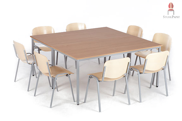 Als Gruppentisch sehr gut geeignet - unser stapelbares Tischmodell Pro.jekt