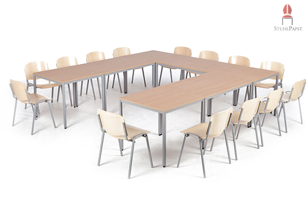 Mit den verschiedenen Plattengrößen können Sie dieses Tischmodell beliebig kombinieren