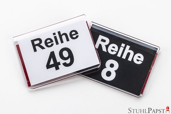 Magnetische Stuhlnummern Stuhlnummerierung Sitzplatznummer aufsteckbar selbstklebend kaufen