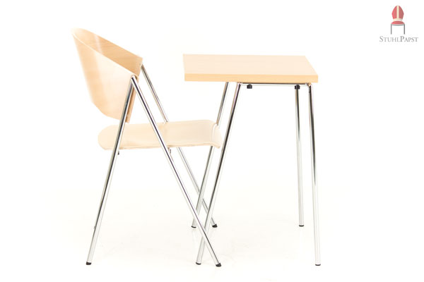 In Kombination mit dem passend entwickelten Stuhl bildet der Sen.tido einen perfekten Arbeitsplatz
